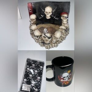 Skull Design Home Accent 3 Piece Set